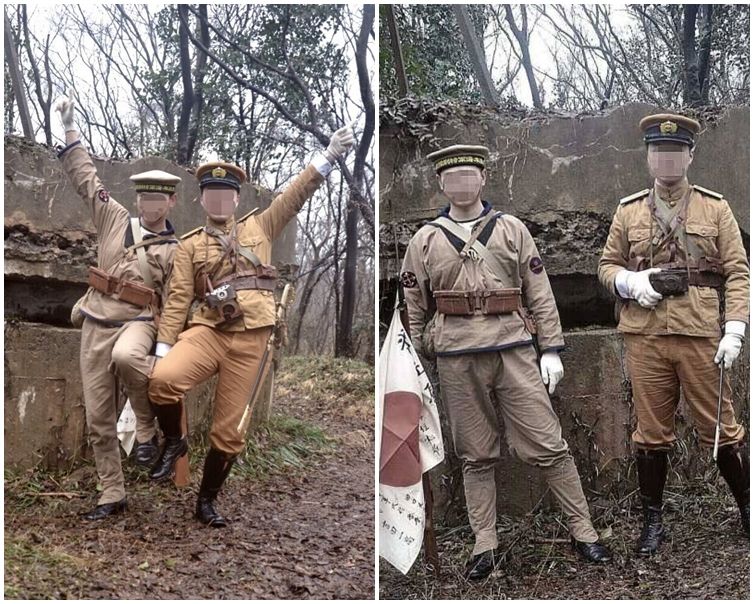 The two men who were condemned by the Chinese for posing for photos in front of an Anti-Japanese War site in Japanese army uniforms have been found by local police and will be detained for 15 days for provoking an escalation and offending Chinese people   