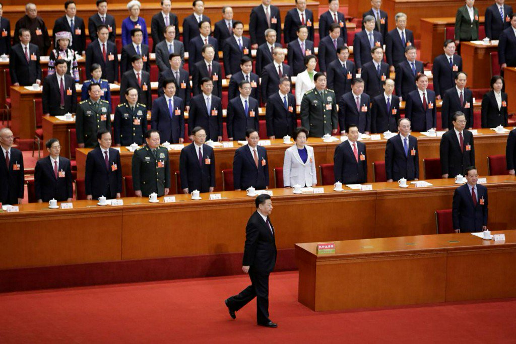 China propaganda kicks into overdrive as 'helmsman' Xi re-anointed president