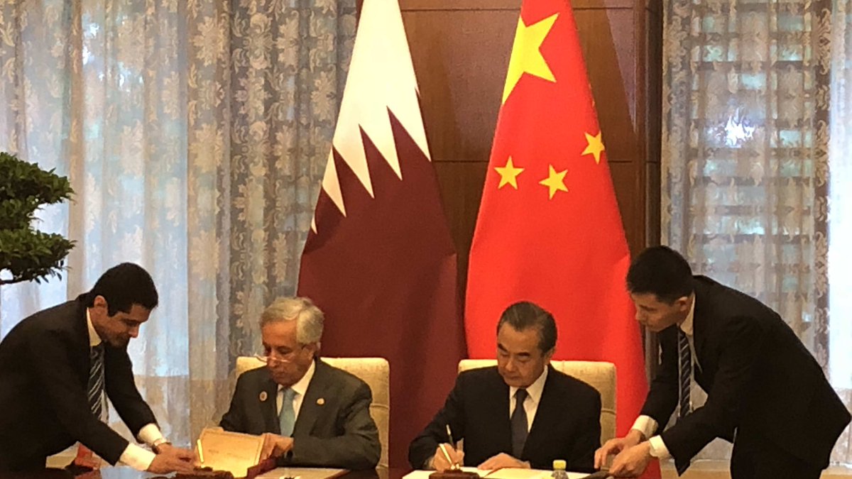 China, Qatar signed mutual visa exemption agreements on Mon when Chinese FM Wang Yi met Qatari State Minister of Foreign Affairs, Soltan bin Saad Al-Muraikhi, in Beijing, as the two nations marked 30 years of diplomatic relations.   