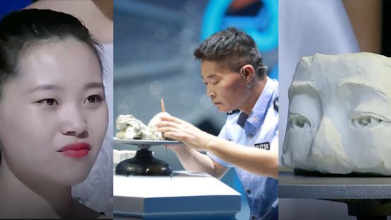 Police officer in south China's Guangdong Province identifies target using smashed bone model   