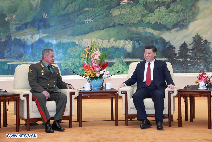 China-Russia relations have continued to maintain a high-level development and political mutual trust has reached the highest level since the beginning of this year, Chinese President XiJinping said during his meeting with Russian defense minister.    