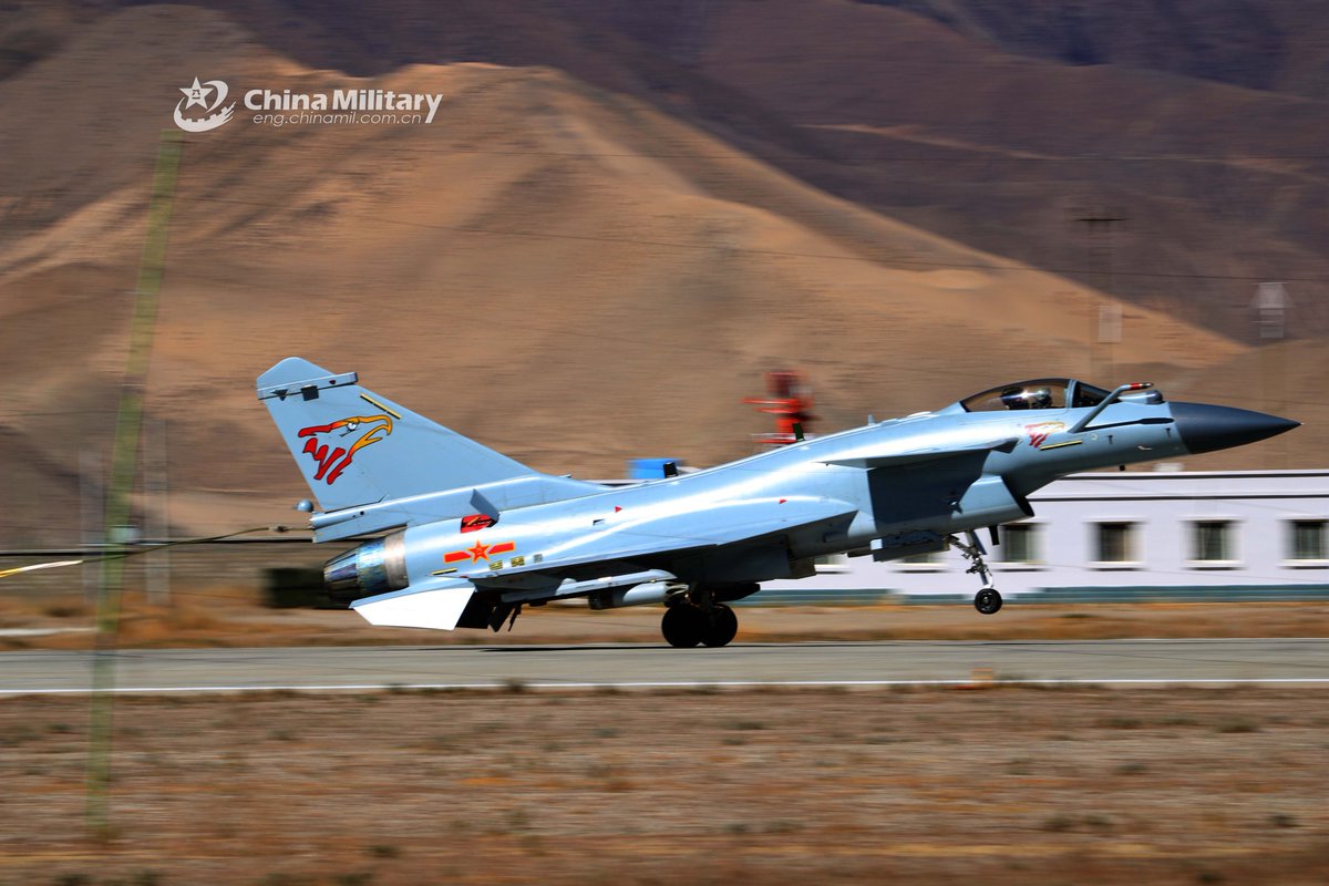 The 131st Brigade of the Chinese Air Force conducts shooting exercises during its rotating deployment on the Tibetan Plateau.