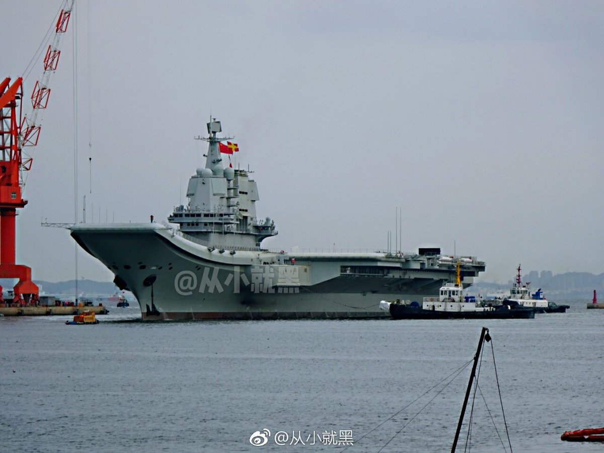 As scheduled, 3rd sea trials of 002 CV starts this morning.   