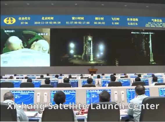 Long March-3B launches BeiDou-3 MEO-17 and BeiDou-3 MEO-18   
