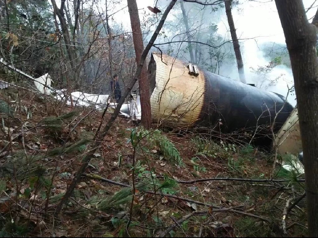 More debris from the Long March 3B rocket that launched Chang'e-4. 