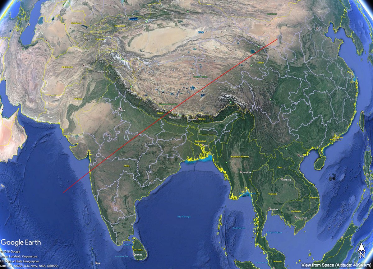 China PLARF DF26 new garrison near Alxa looks more like a permanent rocket force training facility. Covers complete ArabianSea BayofBengal and parts of IOR. With innumerous launch pads, it would be difficult to track real deployments.   