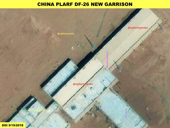 China PLARF DF26 new garrison near Alxa looks more like a permanent rocket force training facility. Covers complete ArabianSea BayofBengal and parts of IOR. With innumerous launch pads, it would be difficult to track real deployments.   