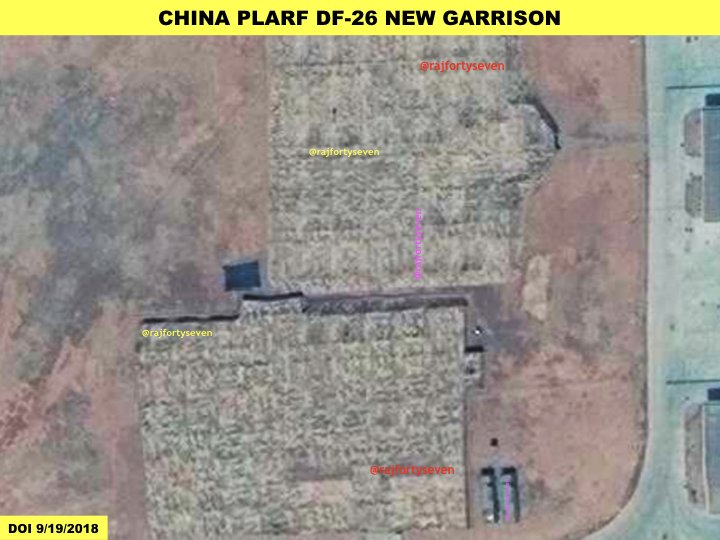 China PLARF DF26 new garrison near Alxa looks more like a permanent rocket force training facility. Covers complete ArabianSea BayofBengal and parts of IOR. With innumerous launch pads, it would be difficult to track real deployments.   