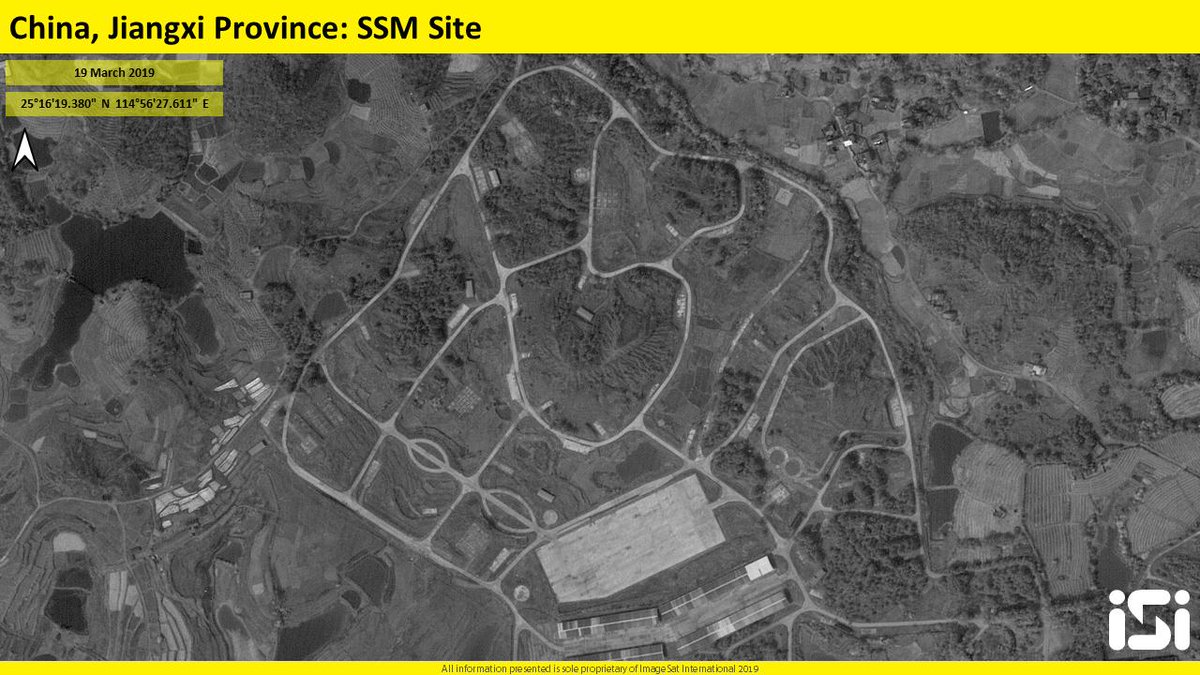 DF-15 launchers site in Jiangxi province, China. 
