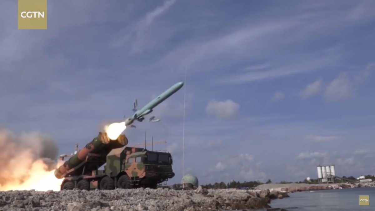 PLAN Coastal Defence Force CM-602G anti-ship cruise missile.   