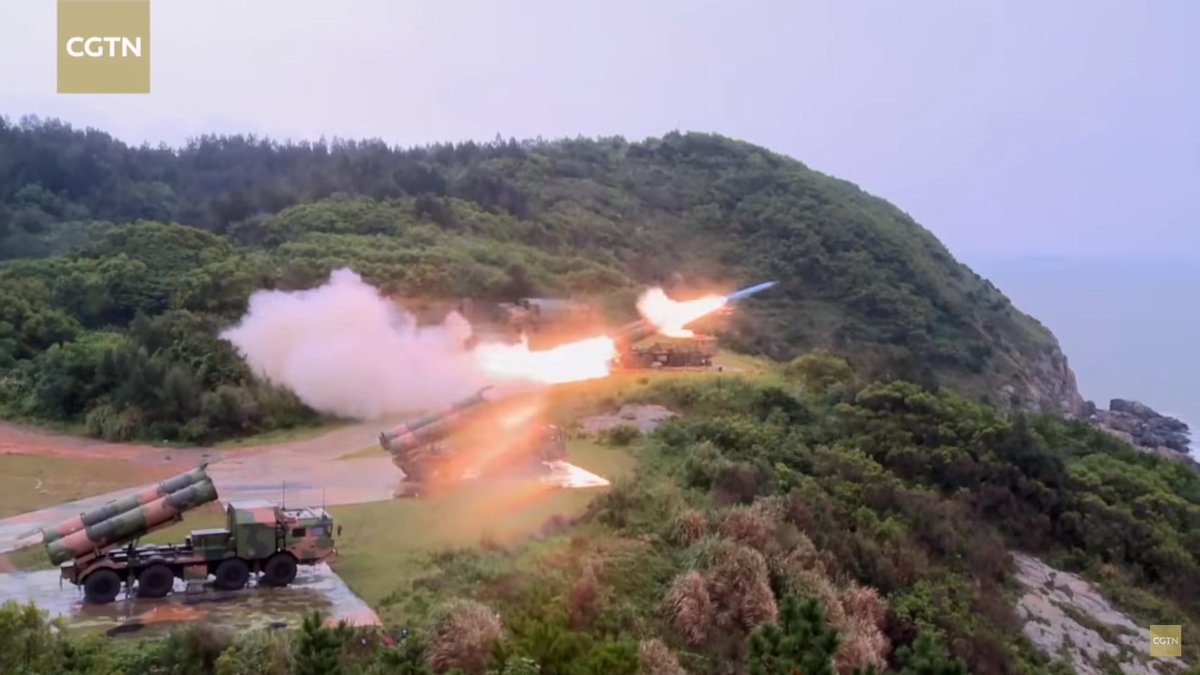 PLAN Coastal Defence Force CM-602G anti-ship cruise missile.   