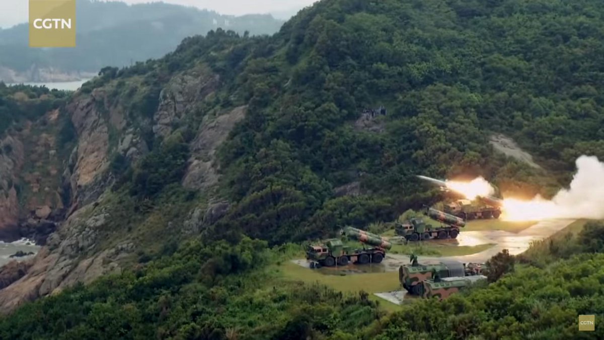 PLAN Coastal Defence Force CM-602G anti-ship cruise missile.   