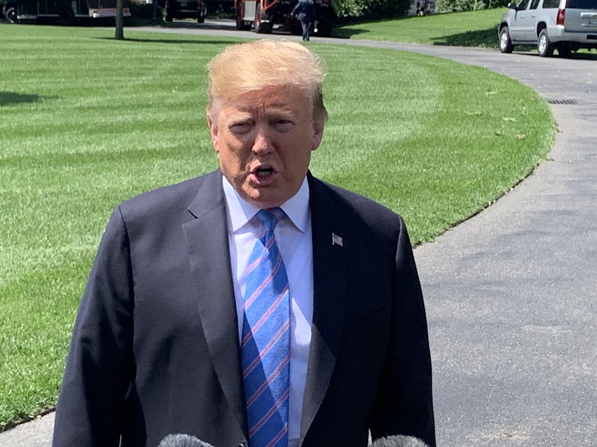 US having a little squabble  with China, says @POTUS.   