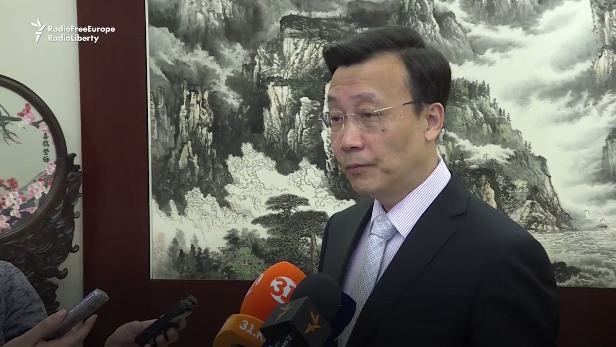 China's ambassador to Kazakhstan, Zhang Xiao, reacted angrily and then walked off, when asked by  journalists about Beijing's reported crackdown against mostly Muslim ethnic groups in Xinjiang Province. Ethnic Kazakhs are reported to be among the victims of the repression.   