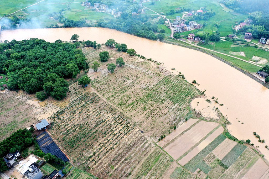 More than 1.42 million residents have been affected by torrential rain-triggered floods in East China's Jiangxi province, with 135,000 relocated, local authorities said Monday. 