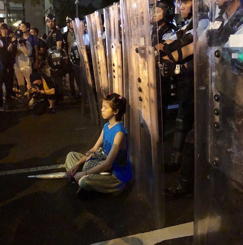 Footage coming out of the protest in Wuhan