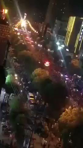 Footage coming out of the protest in Wuhan