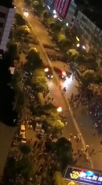 Video of protest in Wuhan