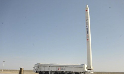 China's new carrier rocket Smart Dragon-1 (SD-1), designed for commercial use, made its maiden flight on Saturday, sending three satellites into planned orbit