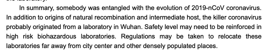 South China University of Technology biology Xiao Botao exposes that the COVID19 might have originated from an animal research lab 280m away from the epicentre of the outbreak. The scientists were reportedly beaten by bats used for a test on louse.