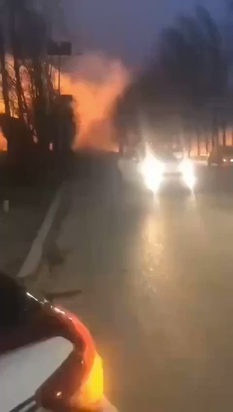A horrific bushfire spanning from Tianjin to Beijing happened today. 
