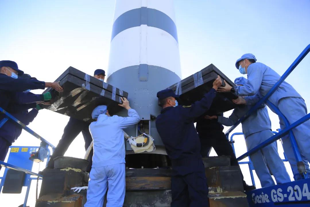 Images of Xingyun-2 01 & 02 launch by the Kuaizhou-1A (Y6) from JSLC, 
