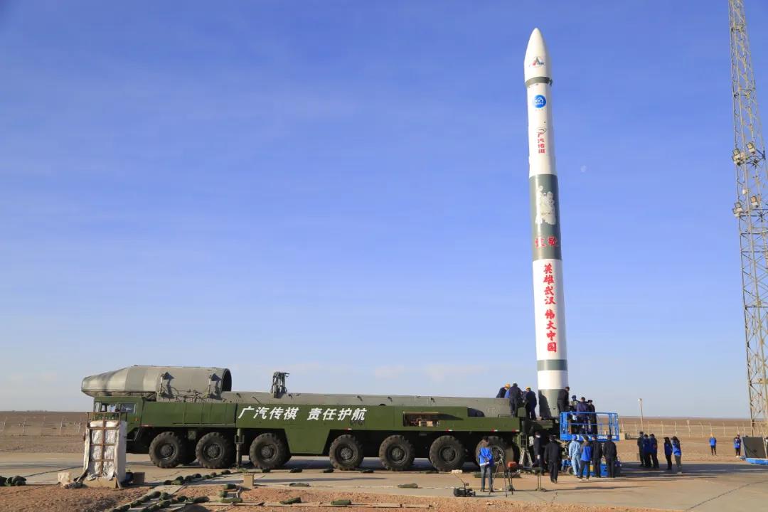 Images of Xingyun-2 01 & 02 launch by the Kuaizhou-1A (Y6) from JSLC, 