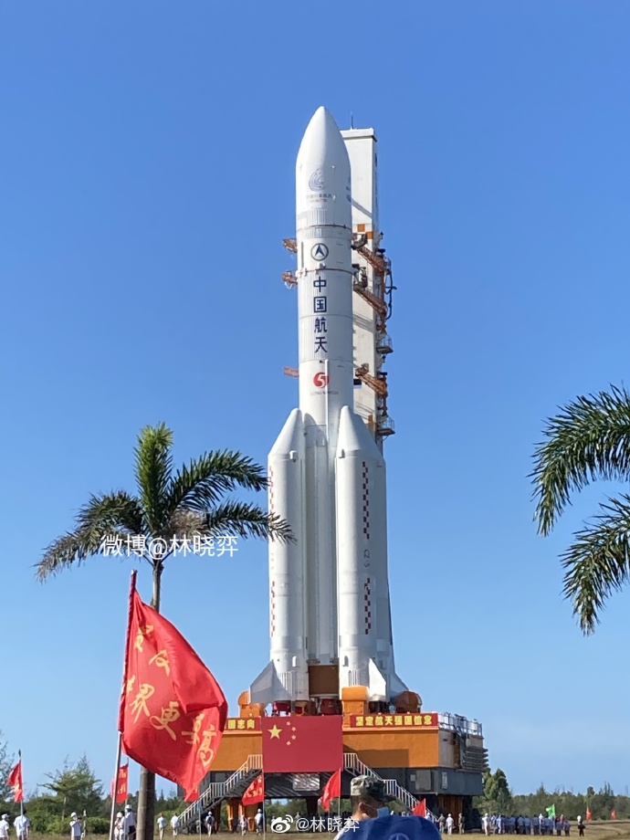China's Mars probe on the launch pad - launch is expected in under 12 hours from