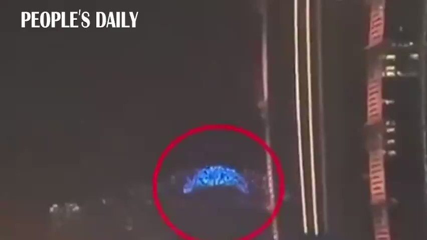 Drone show went horribly wrong. Hundreds of drones crashed into a building during a performance in SW China's Chongqing. Sources revealed that the computer malfunction caused the accident