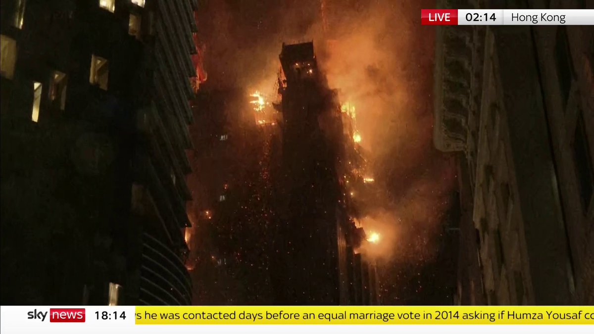 Major fire breaks out in Hong Kong.
