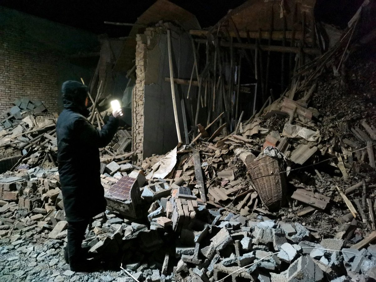 At least 111 people were killed in a magnitude 6.2 earthquake in a cold and mountainous region in northwestern China, the country's state media reported on Tuesday