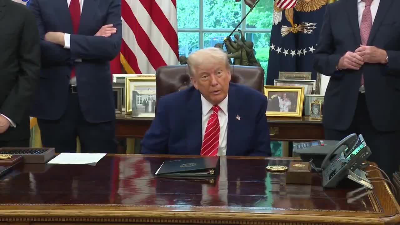 REPORTER: If the talks go well this weekend with China, would you then consider lowering the tariff rate on China; @POTUS: Well, it could be. We're going to see. Right now, you can't get any higher. I think we're going to have a very good relationship.