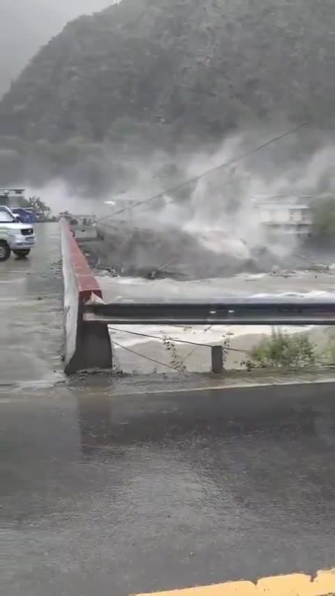 A  mudslide destroyed a village in Danba county, China yesterday. Fortunately everyone was evacuated beforehand so no casualties
