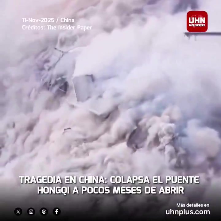 The Hongqi Bridge, 758 meters long, collapsed in southwest China, just months after its inauguration